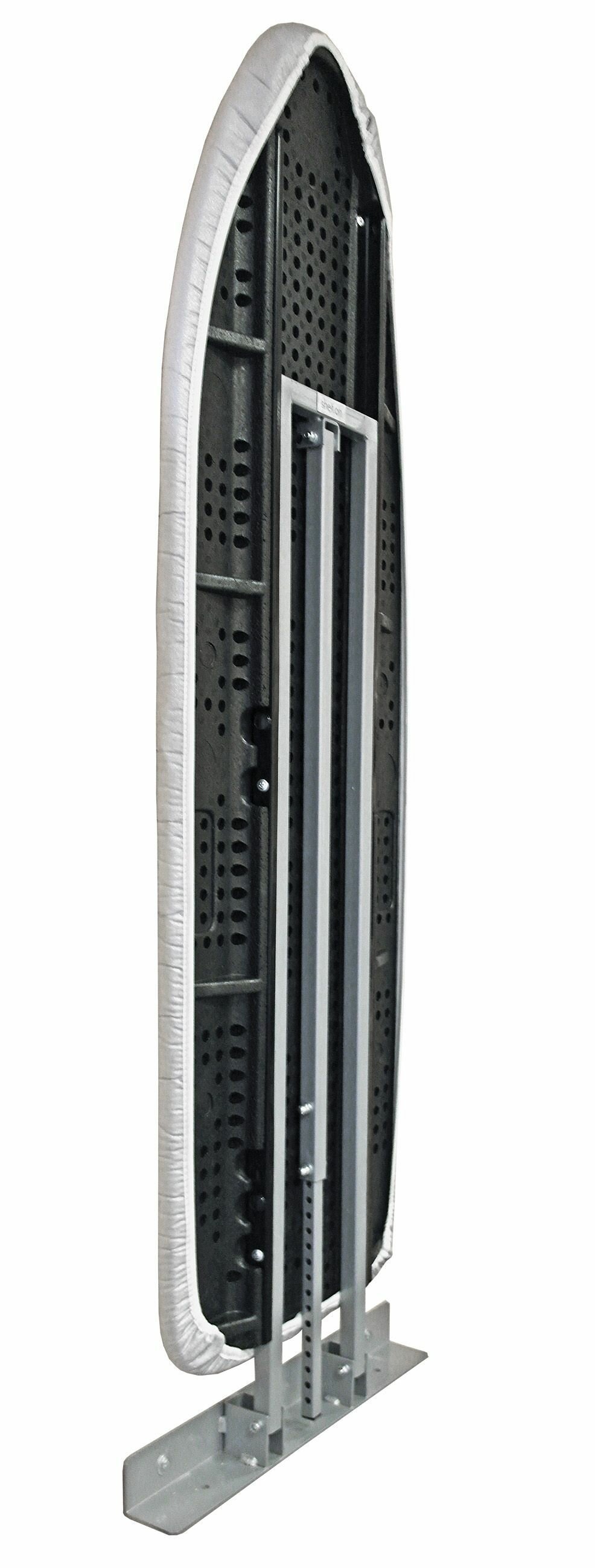 Доска гладильная встраиваемая для парогенератора с зеркалом Айрон Слим Термо Венге (купе направо) - фотография № 7