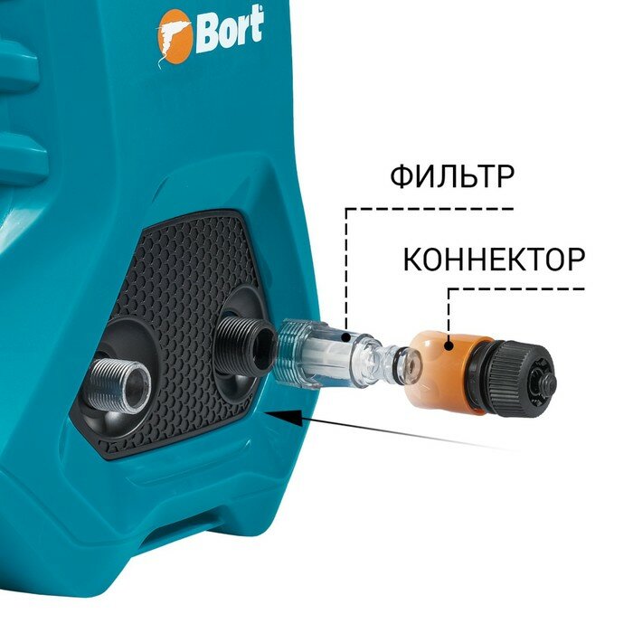 Мойка высокого давления Bort BHR-2000M-Pro, 2000 Вт, 120 бар, 450 л/ч - фотография № 14