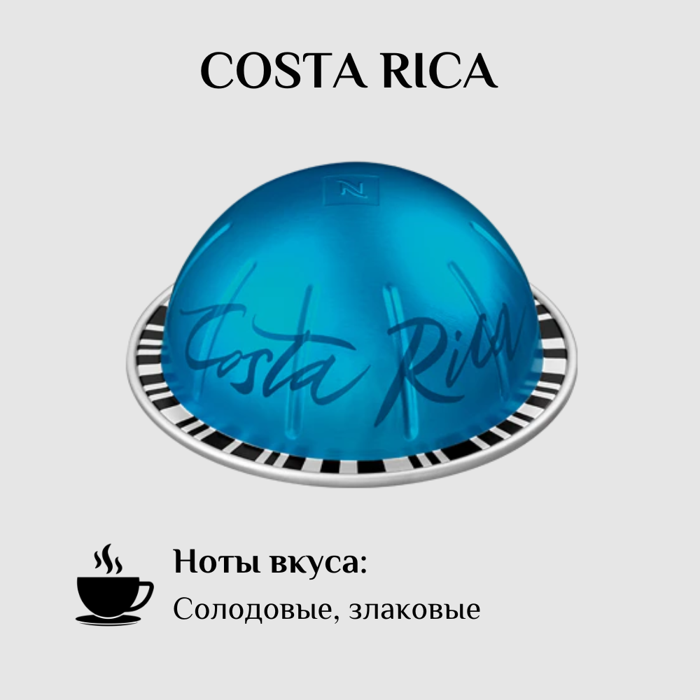 Капсулы для кофемашины Nespresso Vertuo COSTA RICA 100 штук - фотография № 2