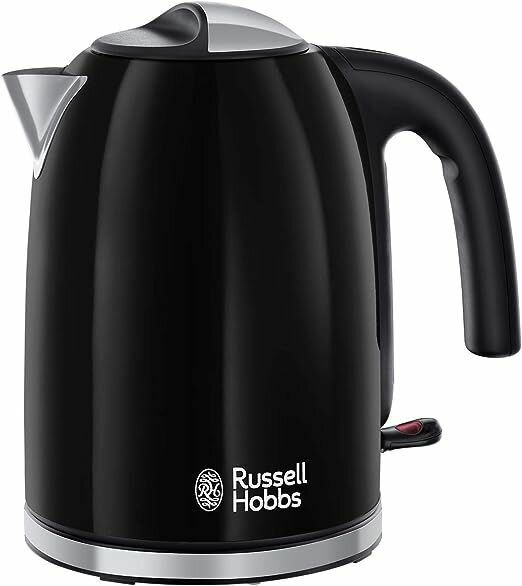 Чайник электрический Russell Hobbs Stainless Steel (черный) - фотография № 1