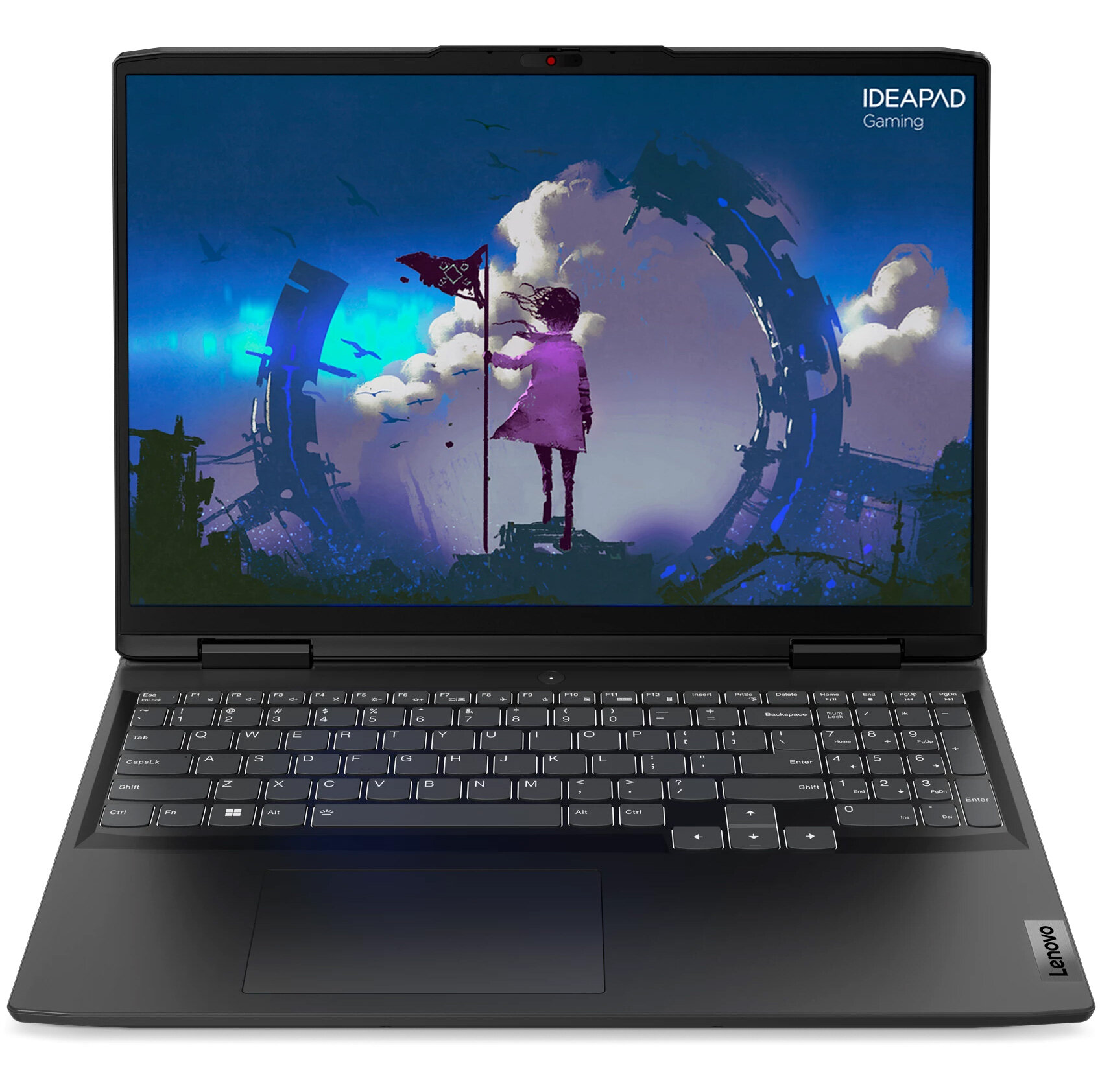 Ноутбук Lenovo IdeaPad Gaming 3 16IAH7, 16" (1920x1200) IPS 165Гц/Intel Core i5-12450H/16ГБ DDR4/512ГБ SSD/GeForce RTX 3050 Ti 4ГБ/Без ОС, черный [82SA0081RM]