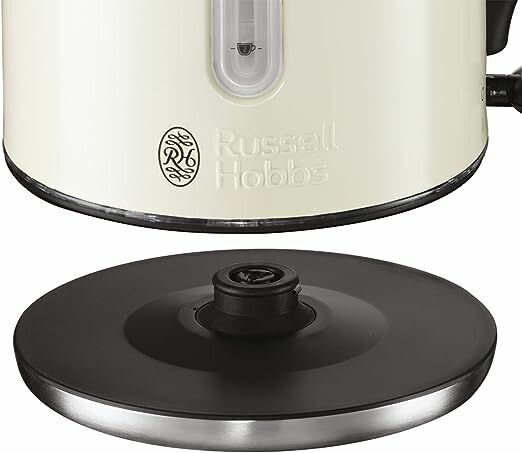 Чайник электрический Russell Hobbs Quiet Boil Kettle (кремовый) - фотография № 5