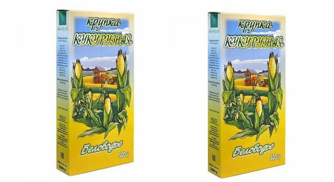 Беловодье Крупа "Кукурузная", 500 г, 2 шт - фотография № 1