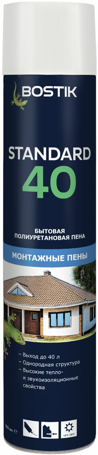 BOSTIK Standard 40 пена бытовая полиуретановая 500 мл.