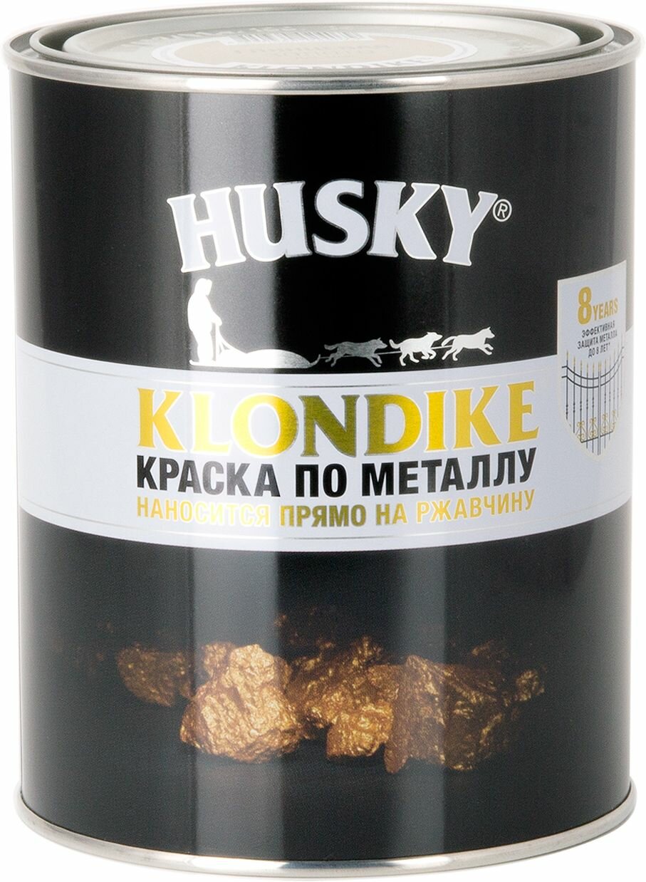 Краска по металлу Husky Klondike матовая цвет белый 0.9 л RAL 9003 - фото №2