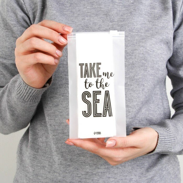 Пакет для путешествий «Take me to the sea», 14 мкм, 9 х 16 см - фотография № 2