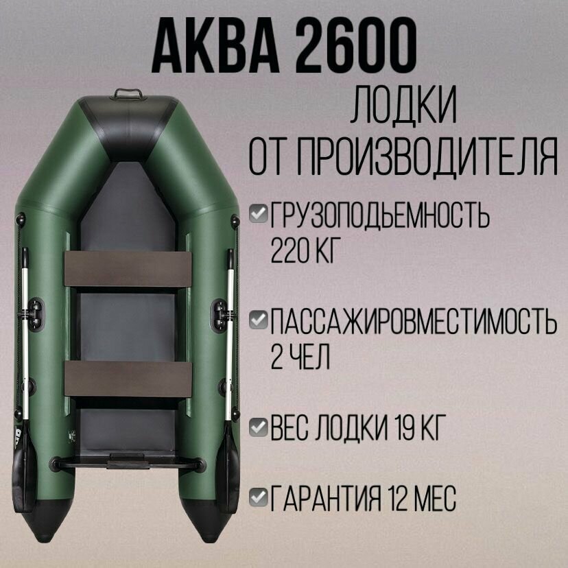 Аква 2600 зеленый/черный