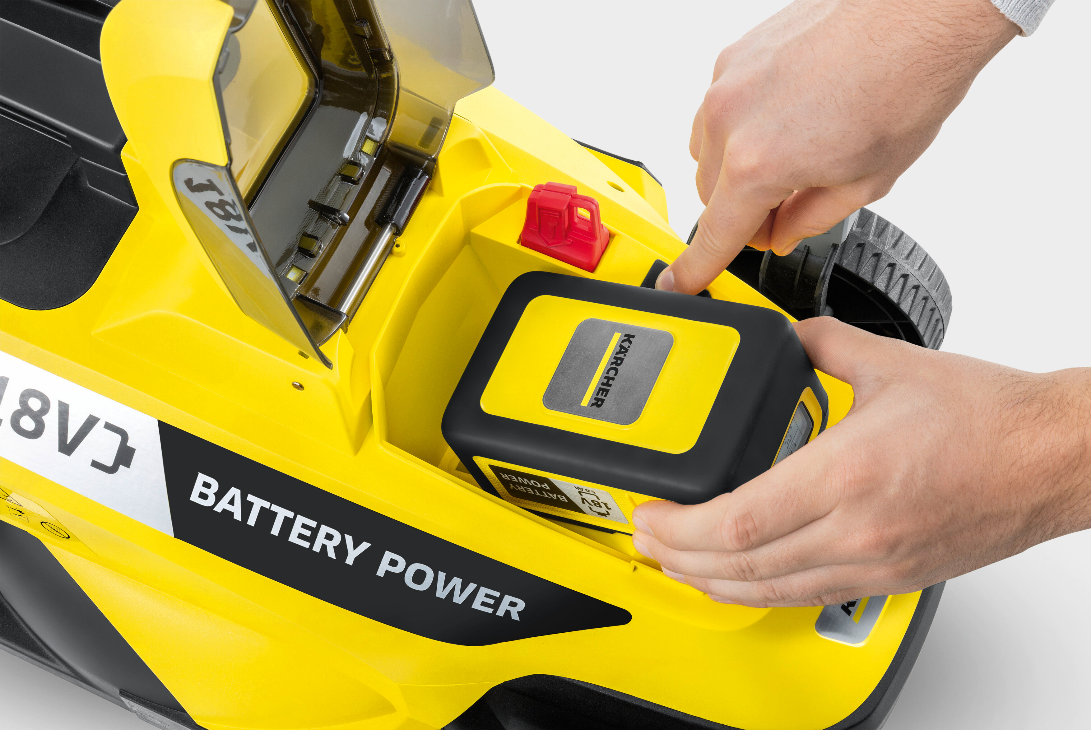 Газонокосилка аккумуляторная Karcher LMO Battery 18-33 Set 18 В 33 см АКБ и ЗУ в комплекте - фотография № 5