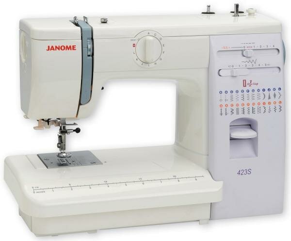 Швейная машина Janome 423S / 5522, бело-сиреневый