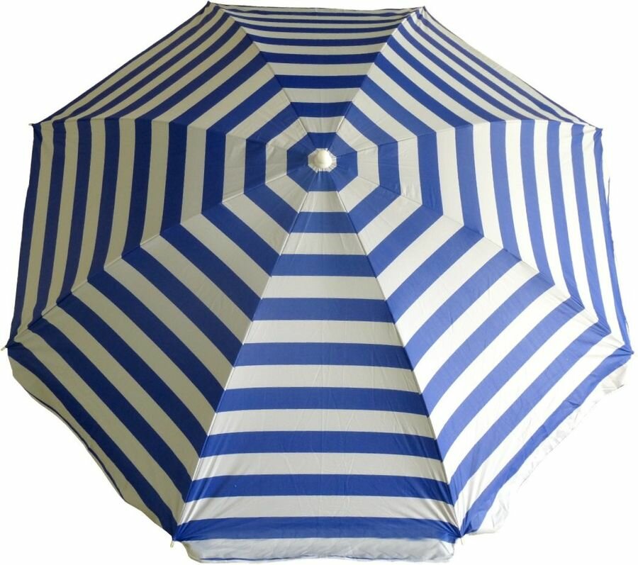Зонт пляжный Green Glade A0014 в.:202см куп.:180см белый/синий