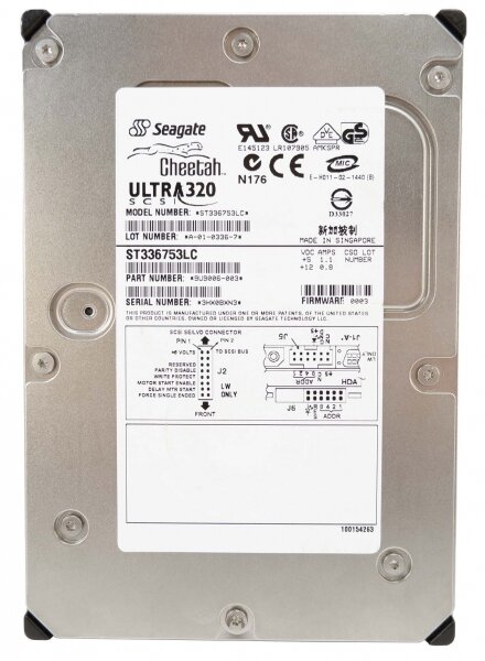 Жесткий диск Seagate ST336753LC 36,7Gb U320SCSI 3.5" HDD