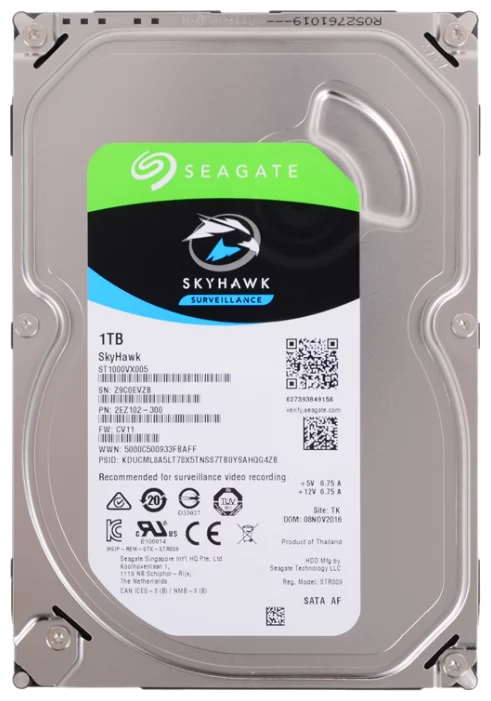 Жесткий диск Seagate SkyHawk 1 TB ST1000VX005