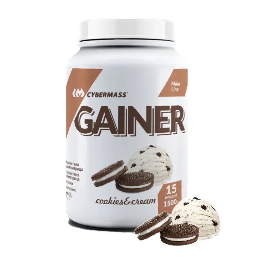 Гейнер CYBERMASS Gainer, 1500 г, печенье и крем