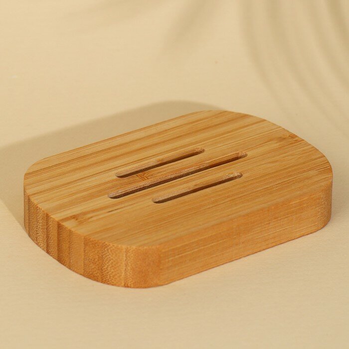 Мыльница деревянная "Soap", круглая, 11,5 х 8 см - фотография № 5