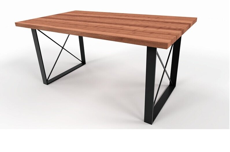 Подстолье/опора из металла для стола в стиле Лофт Модель 12 (2 штуки) - фотография № 3