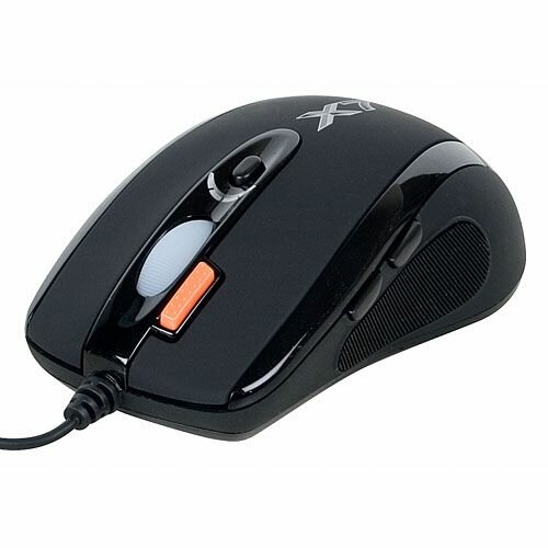 Мышь A4Tech X-718BK black, 3200 dpi, USB