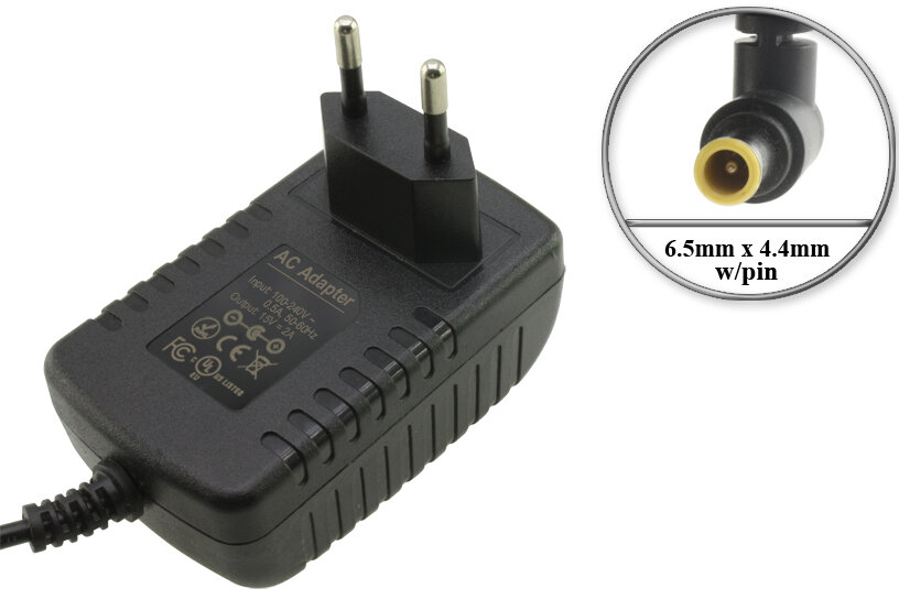 Адаптер (блок) питания 15V 1.2A - 1.4A (15V 2A) 30W 6.5mm x 4.4mmm (A130E A181B 2075999-00 A241E TADP-21FB) встр. вилка для сканера Epson