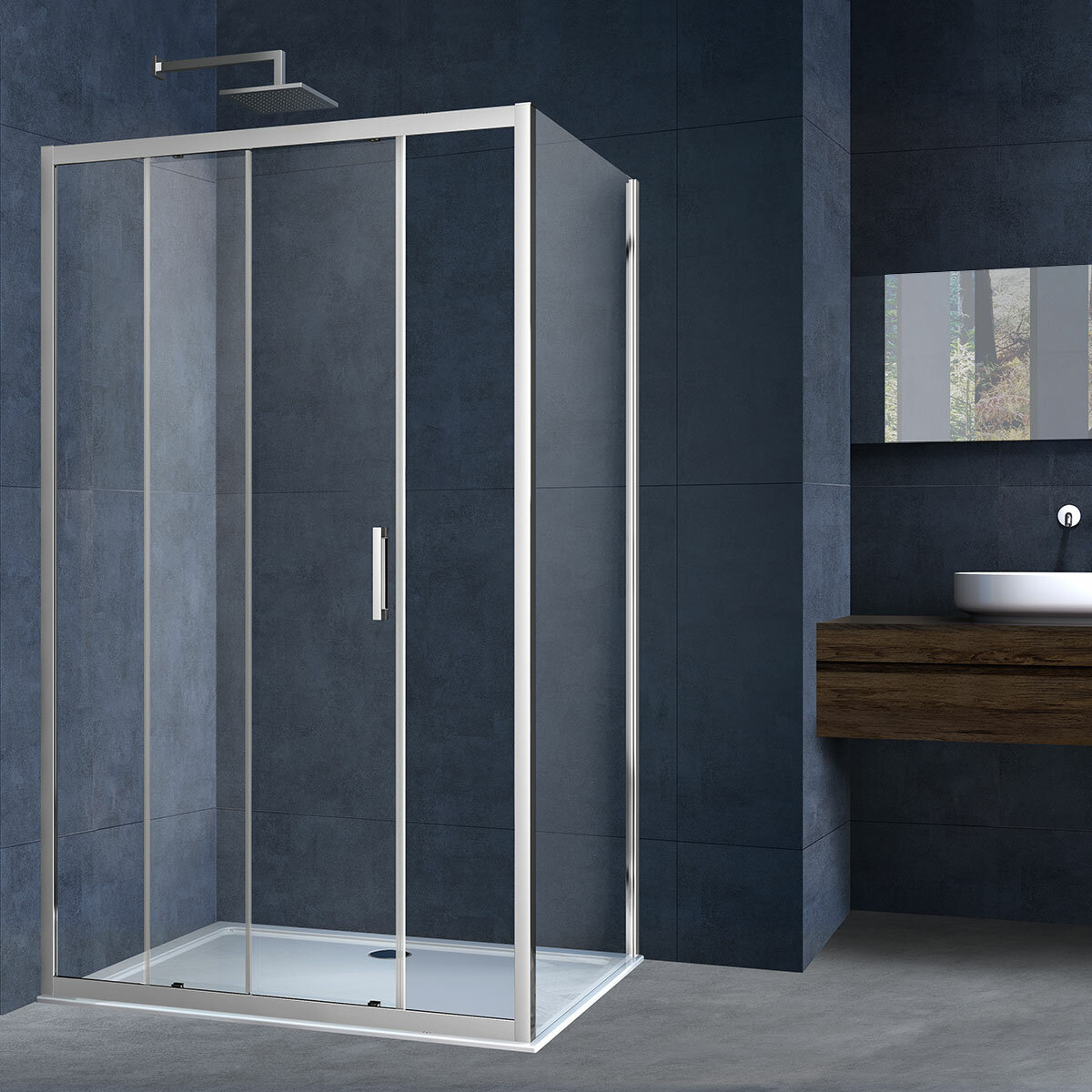 Душевой уголок Vincea vsr-3al9012cl
