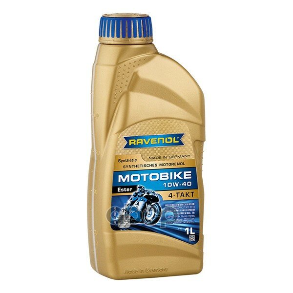 Масло Моторное Motobike 4-T Ester 10w-40 1л (Полусинтетика) Ravenol арт. 1172112001