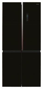 Холодильник Hyundai CM5084FGBK 3-хкамерн. черное стекло (трехкамерный)