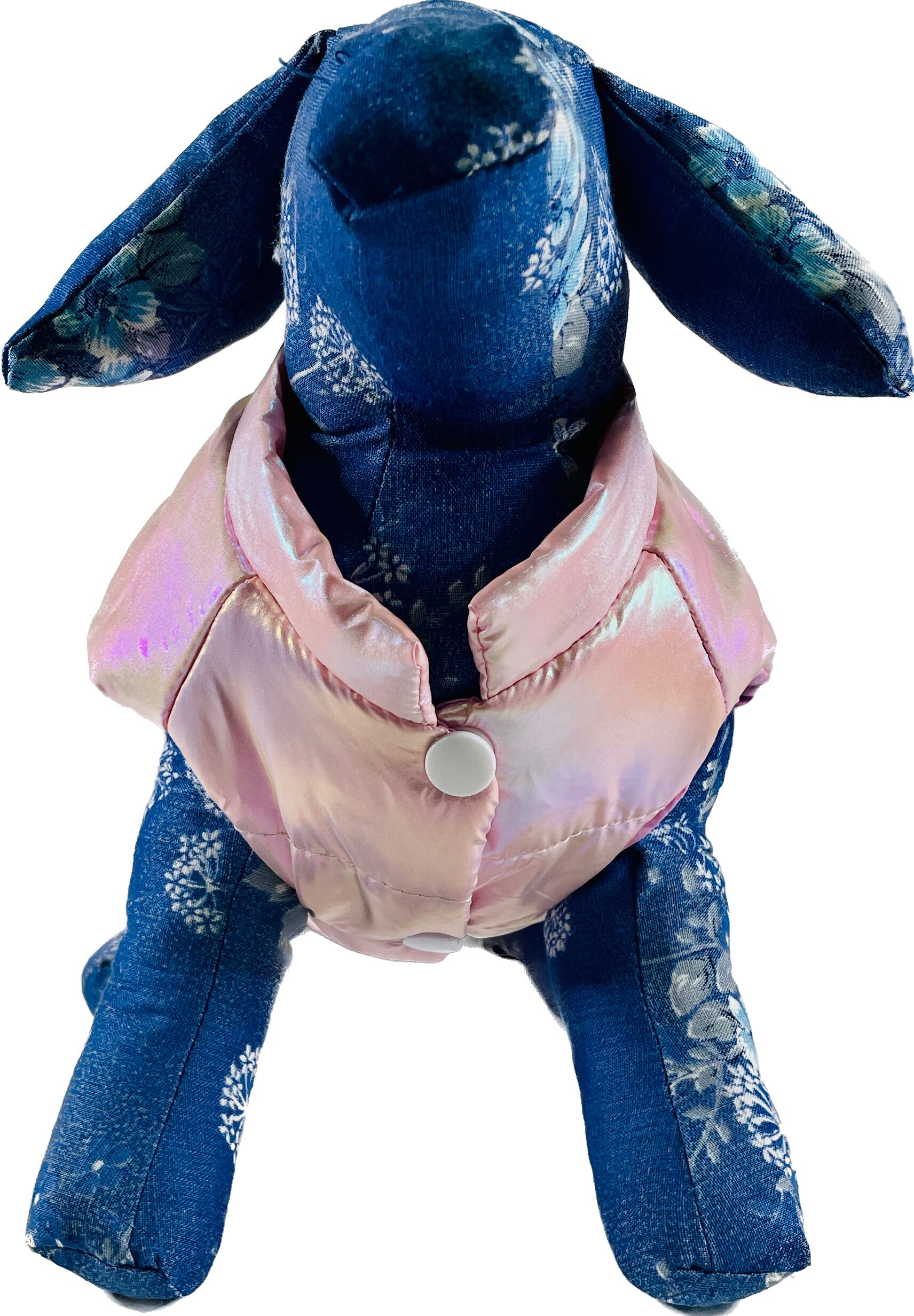 Зимняя водонепроницаемая куртка для питомцев перламутровая розовая M - фотография № 3