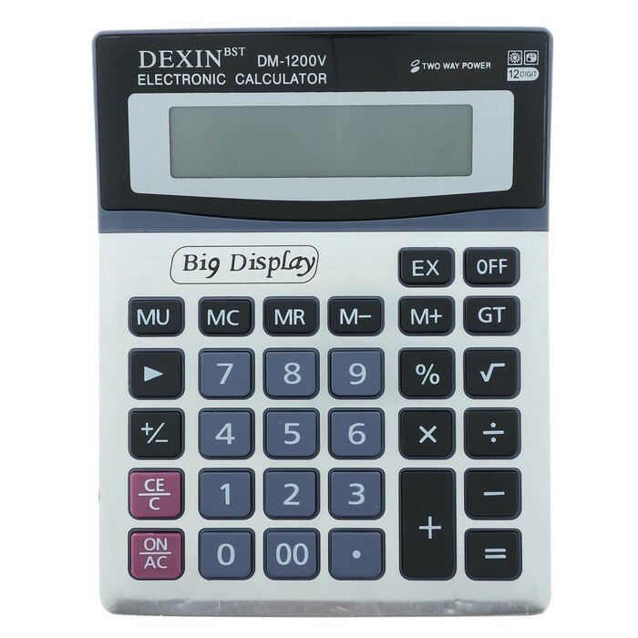 Калькулятор настольный 12 - разрядный DM-1200V двойное питание