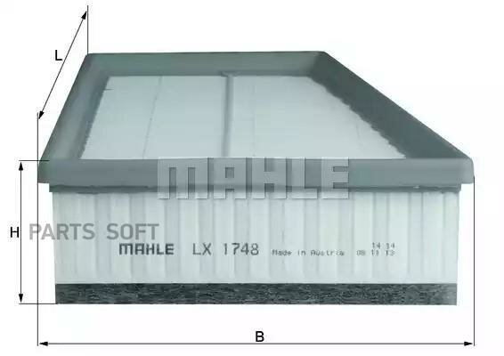 Фильтр воздушный LX1748 165465434R (KNECHT)