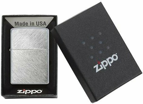 Зажигалка ZIPPO с покрытием Herringbone Sweep, латунь/сталь, серебристая, матовая, 38x13x57 мм - фотография № 4