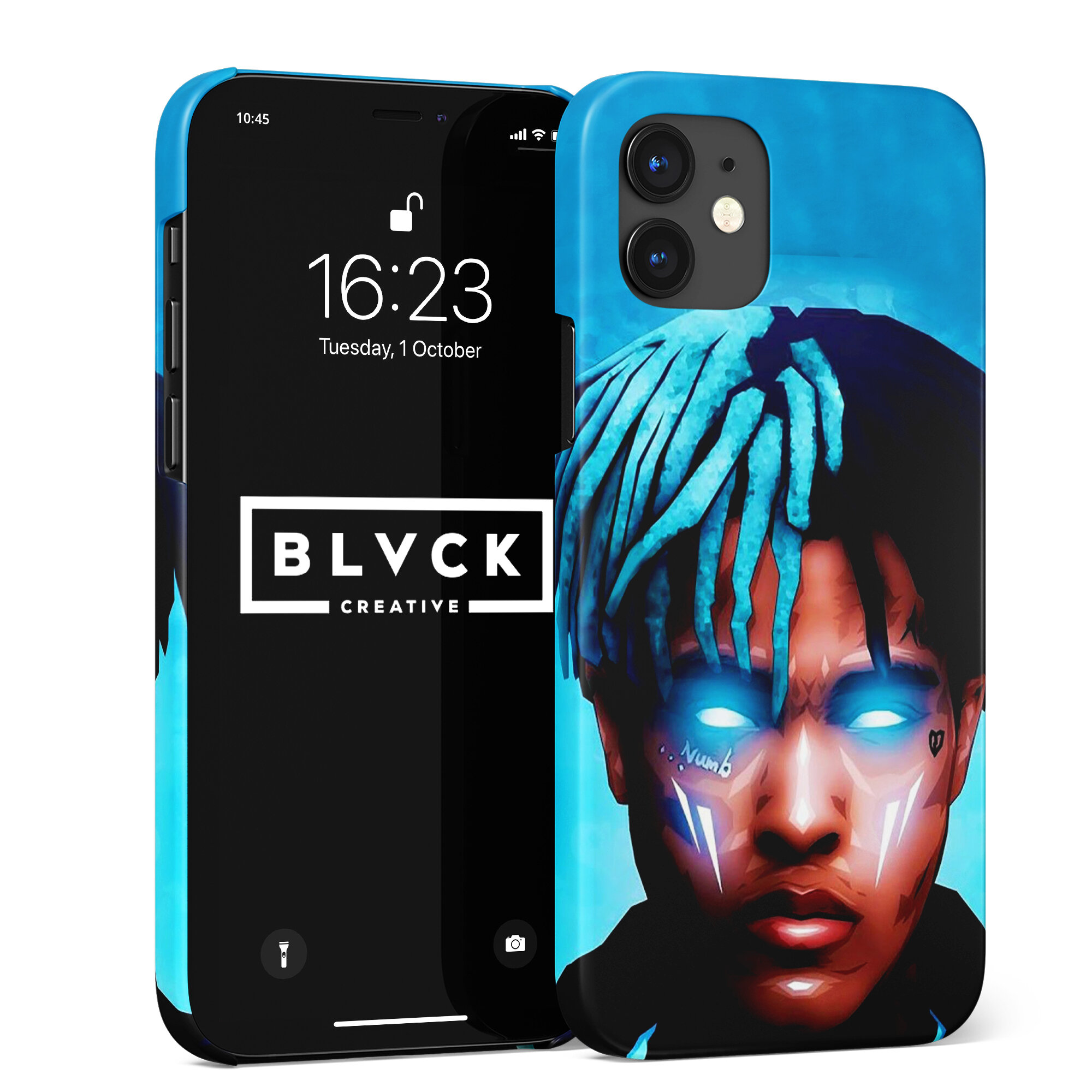 Чехол для IPhone 12 с рисунком "XXXTENTACION" / Накладка с принтом Тентасьон