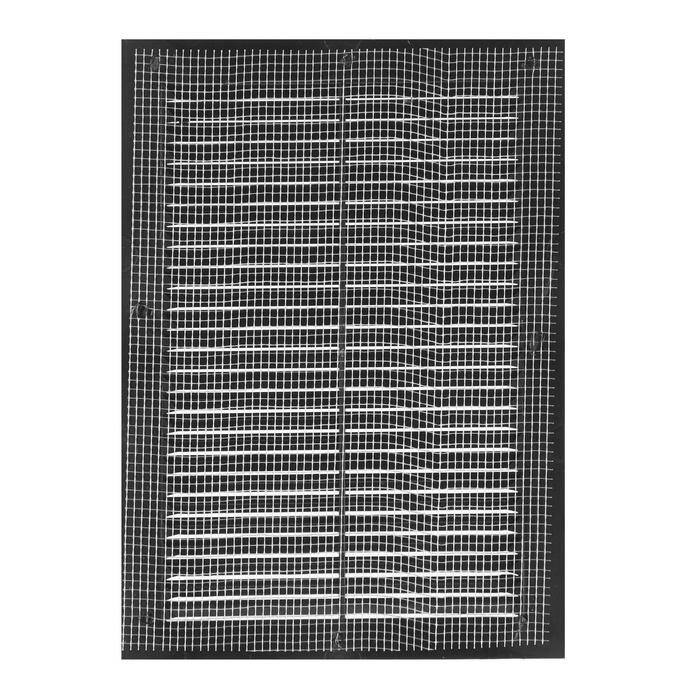 Решетка вентиляционная накладная VENTS МВ 125 -1с, 170 х 240 мм, с сеткой, черная - фотография № 3