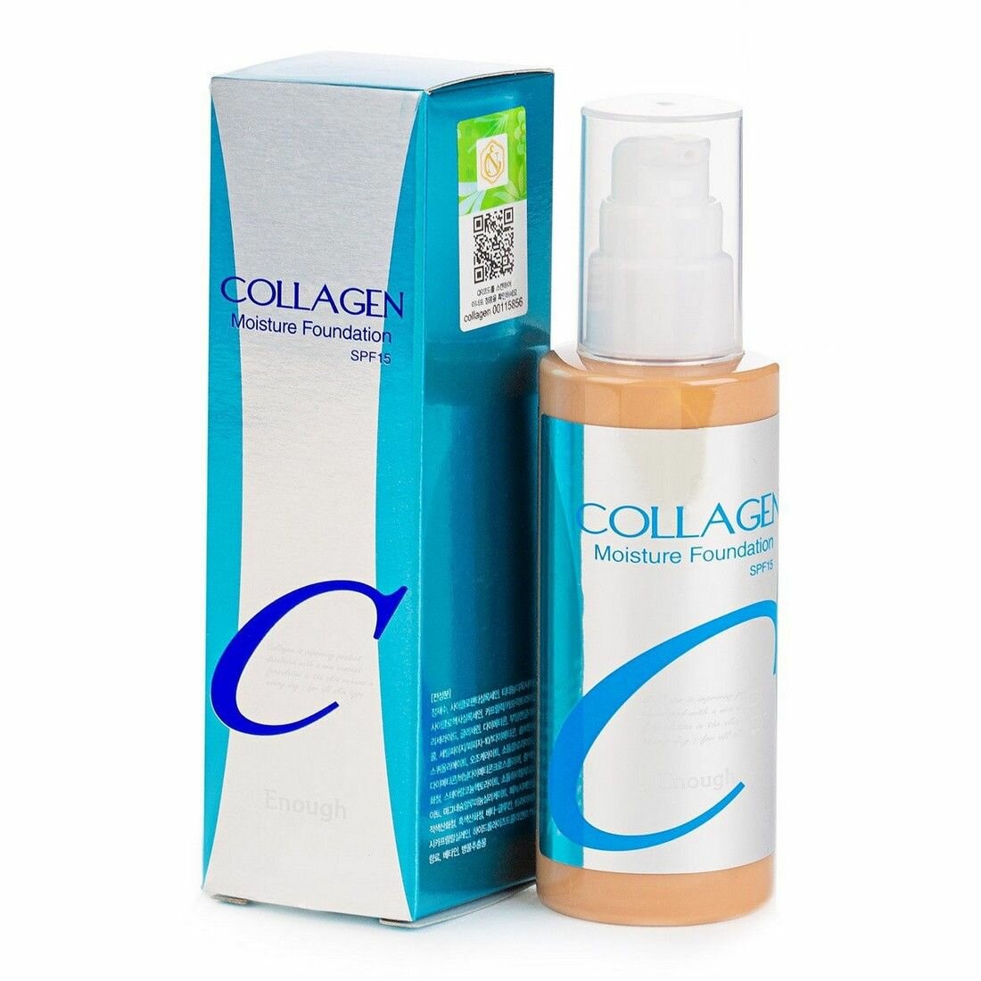 Увлажняющая тональная основа с коллагеном Enough Collagen SPF15 13, 100 мл