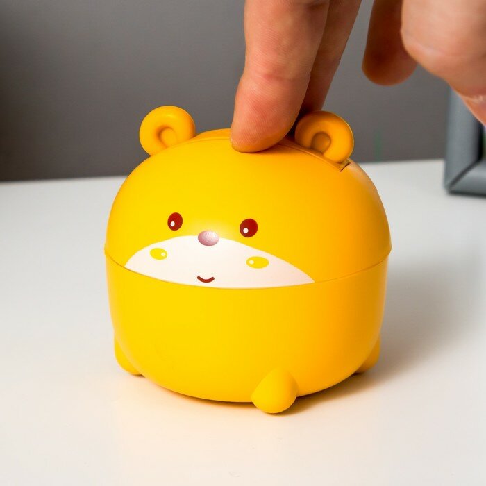 Настольная лампа "Мишка" LED 3Вт USB желтый 7,5х7,5х21 см - фотография № 5