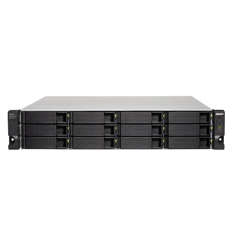 QNAP Полка расширения сетевого хранилища без дисков SMB QNAP TL-R1200C-RP USB 3.2 Gen 2 Type-C JBOD storage enclosure, 12-tray 3,5"/2,5" w/o HDD, 2xPSU. Rackmount. W/o rail kit RAIL-B02