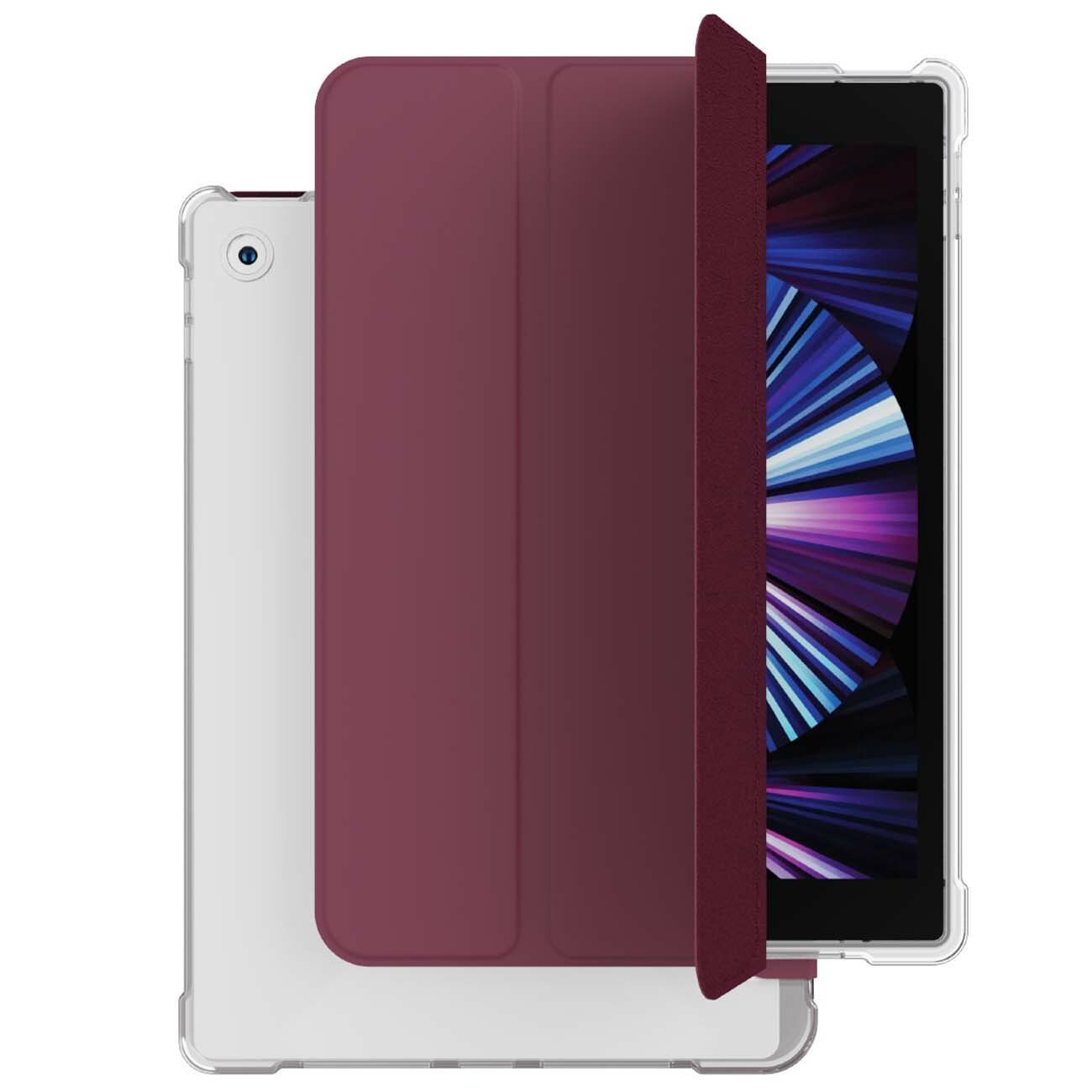 Чехол vlp Dual Folio iPad 7/8/9 (10.2) марсала