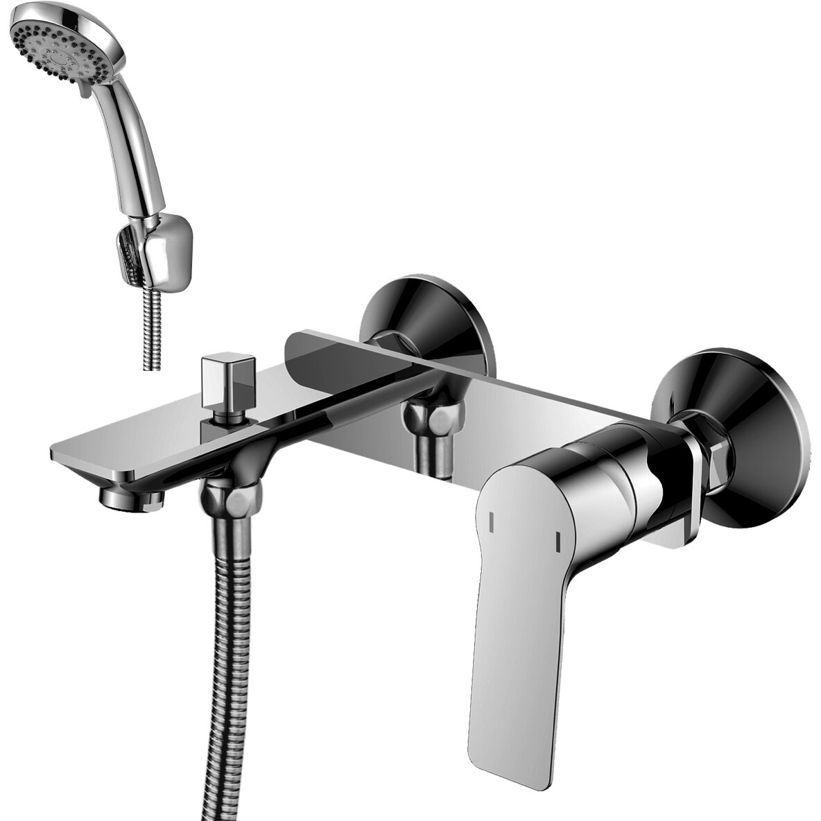 Смеситель для ванны Rossinka RS27-31 хром