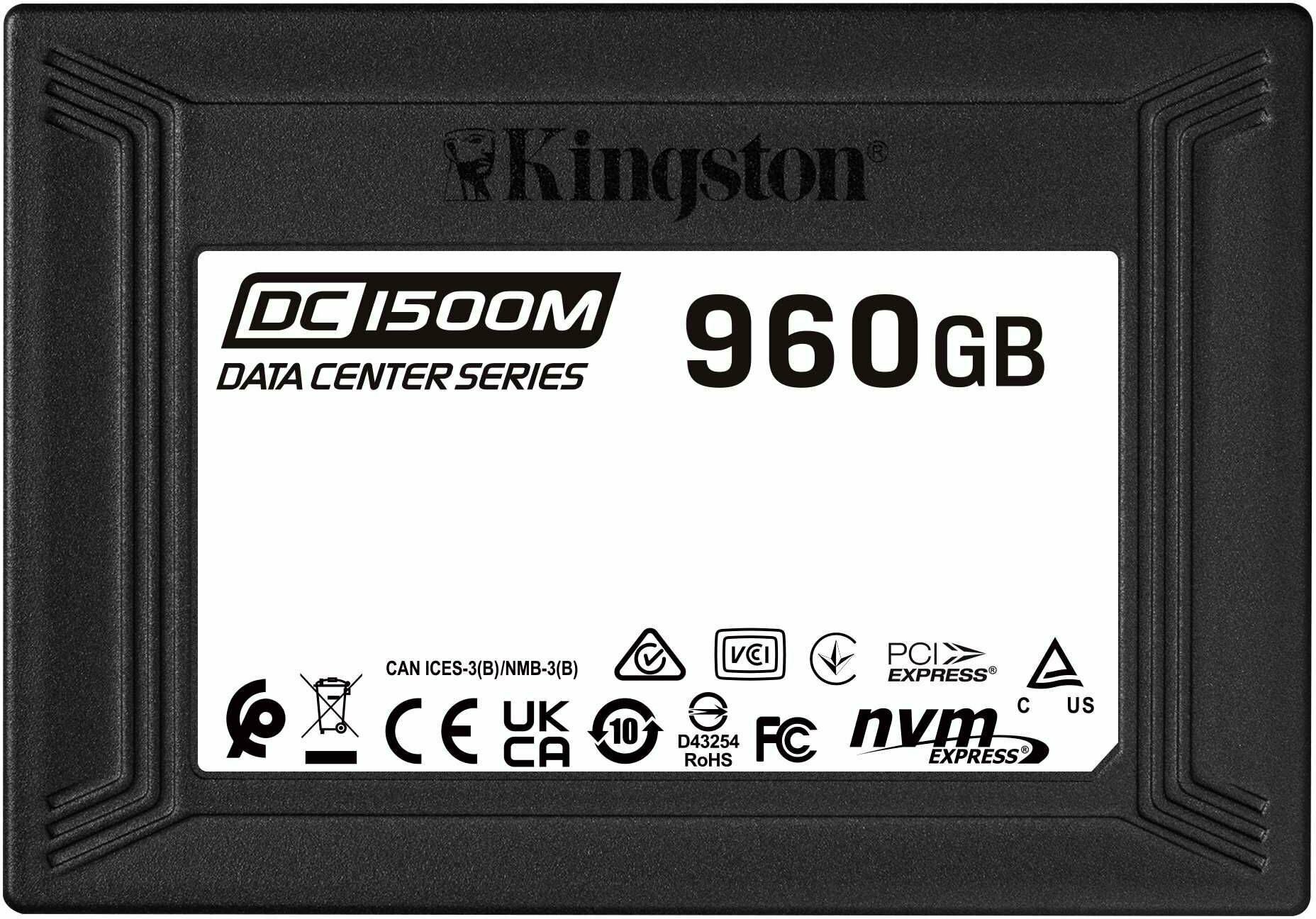 Твердотельный накопитель Kingston DC1500M 960Gb PCI-E 3.0 SEDC1500M/960G