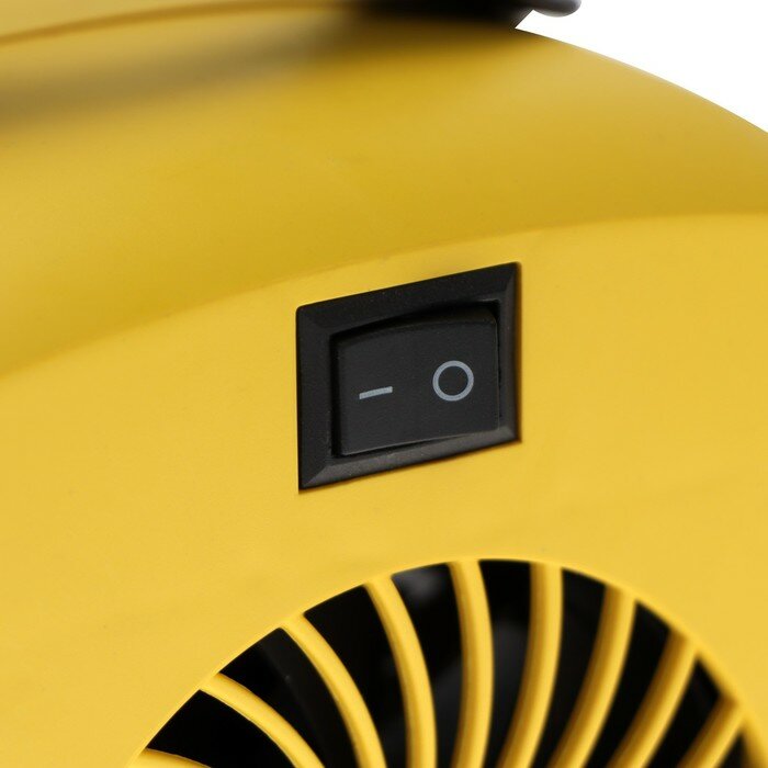 Мини тепловентилятор настольный LTO-01, 500Вт, 4м2, от сети, жёлтый - фотография № 4