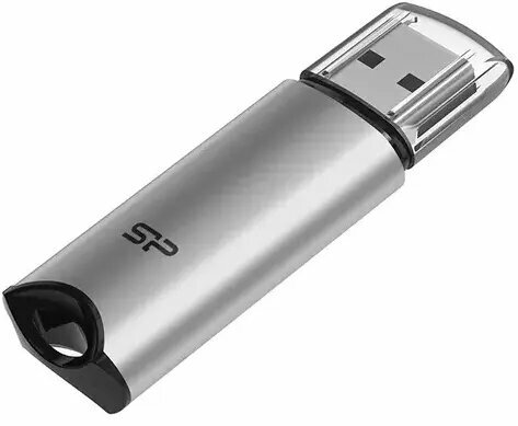 USB Flash Drive 64Gb - Silicon Power Marvel M02 Silver SP064GBUF3M02V1S