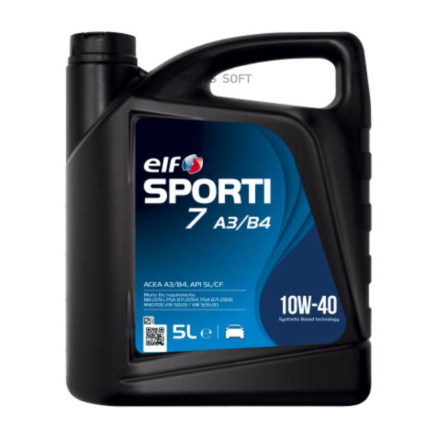 ELF 214254 SPORTI 7 A3/B4 10W40 5L