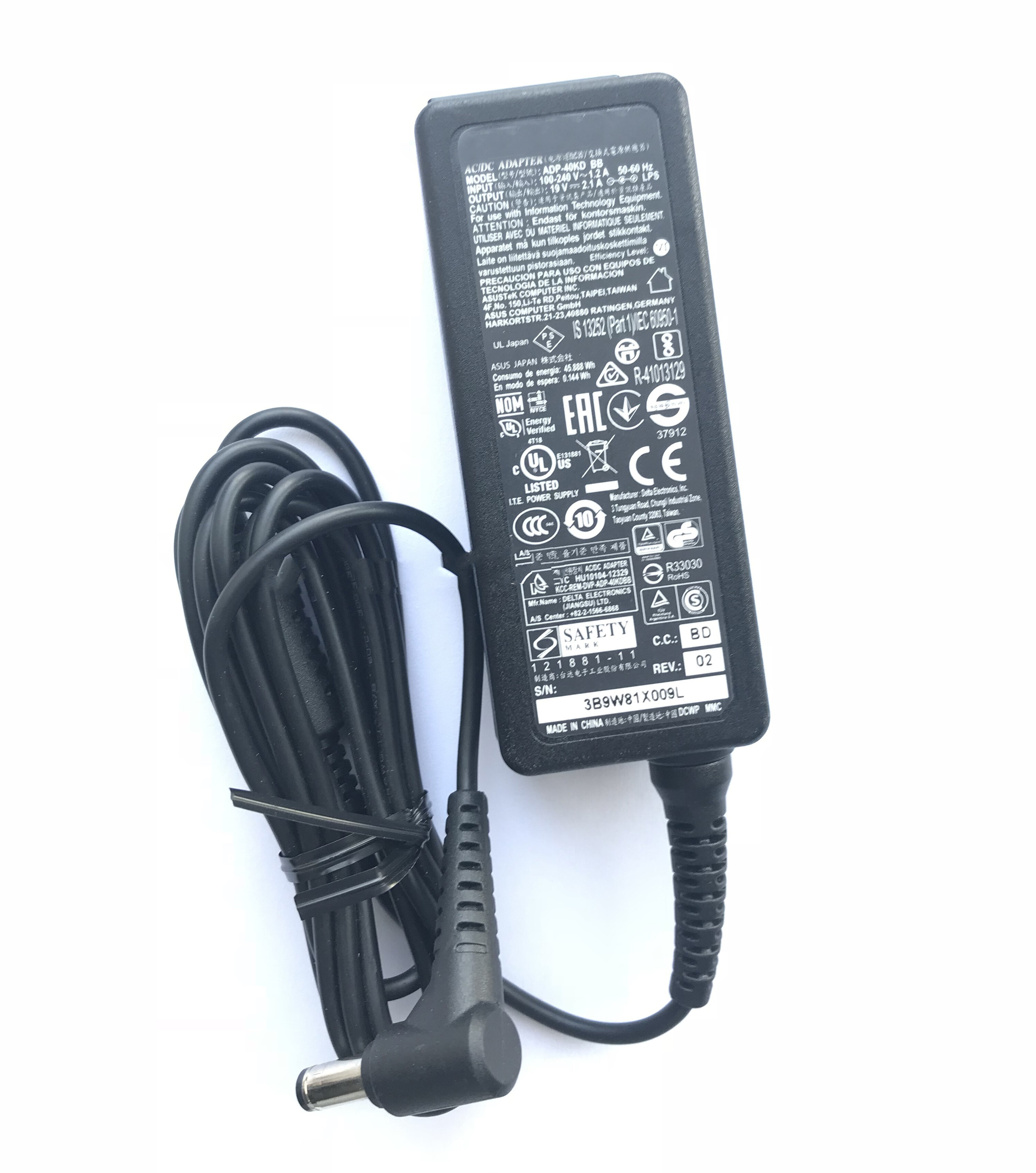 ADP-40KD BB Адаптер блок питания для ноутбука и монитора ASUS 19V-21A ADP-40EH C (55*25 mm)