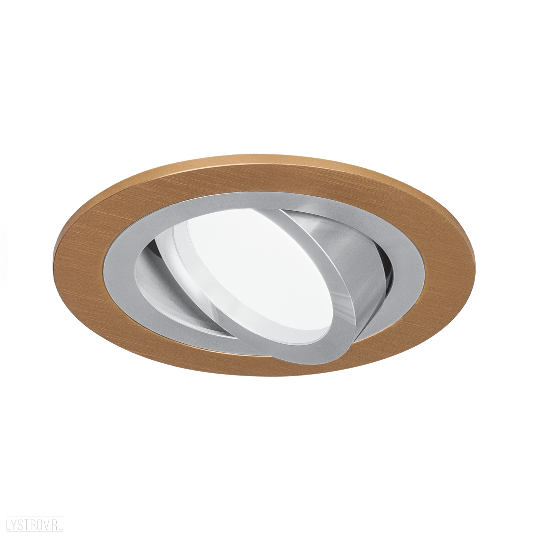 фото Gauss Светильник Aluminium Gu5.3 1/50 круг, золото/хром