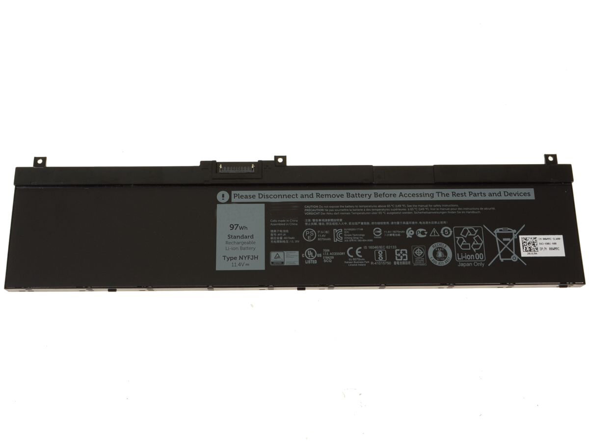 Аккумулятор (батарея) для ноутбука DELL Precision 7530 7540 7730 7740 NYFJH 8070mAh (97wh)