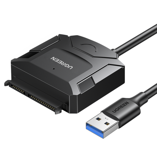Конвертер Ugreen CR108 (20611) USB to SATA Hard Drive Converter Cable EU чёрный