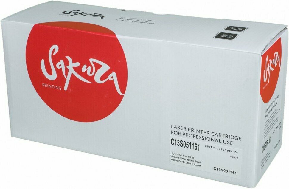 Картридж SAKURA для EPSON Aculaser C2800, черный, 8000 к.