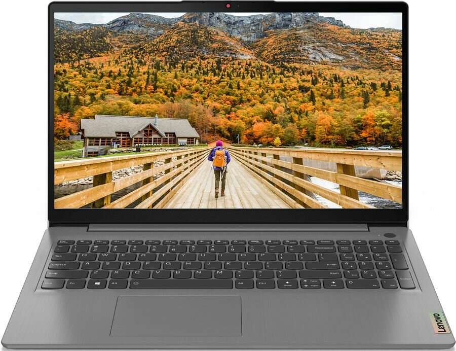 Ноутбук Lenovo IdeaPad 3 15ITL6, 15.6", IPS, Intel Celeron 6305 1.8ГГц, 4ГБ, 256ГБ SSD, Intel UHD Graphics , noOS, 82H8005DRK, серый