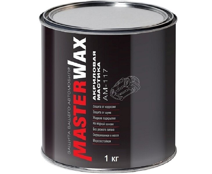 фото Мастика 1кг антишум акриловая Жидкие подкрылки АМ 117 ж/б