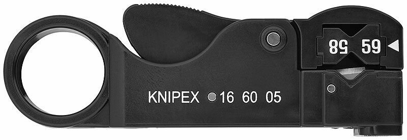 Стриппер для коаксиального кабеля RG 58 / 59 / 62 длина 105 мм SB Knipex