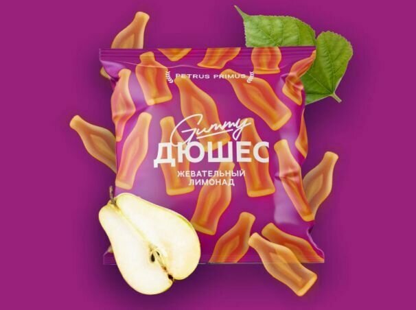 Мармелад жевательный Gummy "Дюшес" в форме бутылочка 2 шт по 70 г. - фотография № 3