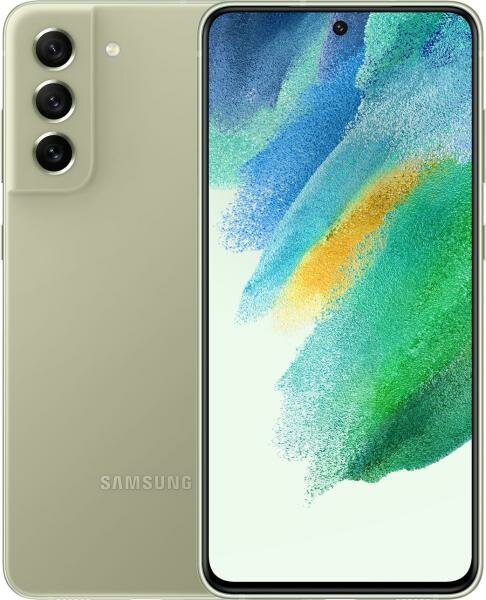 Смартфон Samsung SM-G990B Galaxy S21 FE 128Gb 6Gb светло-зеленый моноблок 3G 4G 2Sim 6.4 1080x2340 Android 12 12Mpix 802.11 a/b/g/n/ac/ax NFC GPS GSM9