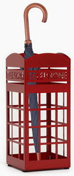 Подставка для зонтов "Телефонная будка" красная, 24х24х56см